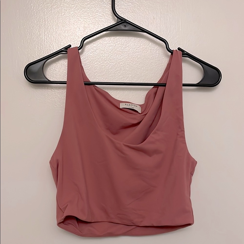 Babaton pink salmon cropped tank top never worn
